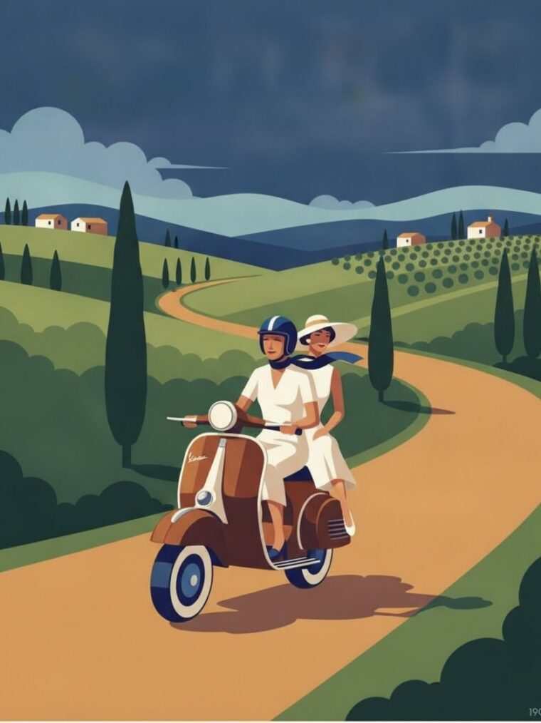 Vespa’s Tuscan Deco Charm — Community commission
