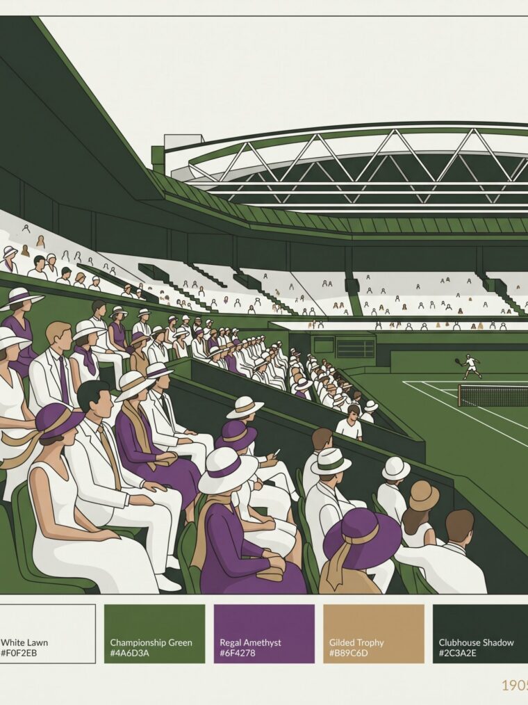 Elegancia en el Grandstand — La multitud distinguida