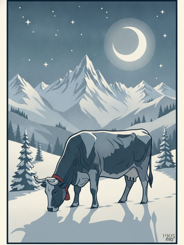 Moonlight Meadow Serenade — Gentle Giants Under Starry Skies